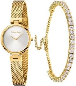 שעון קלווין קליין לנשים Calvin Klein K8G23526 סט צמיד מתנה