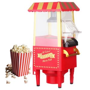 עגלת פופוקורן ביתית 1200W להכנת פופוקורן טרי ללא שמן