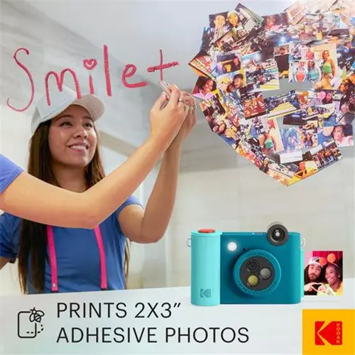 KODAK מצלמת אינסטנט מדגם Smile Plus (כחול)