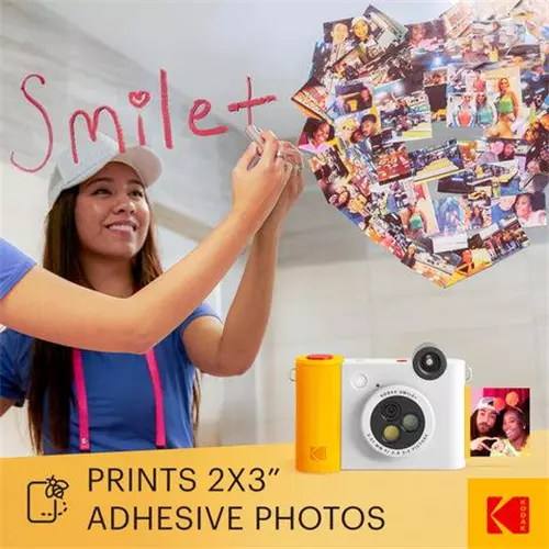 KODAK מצלמת אינסטנט מדגם Smile Plus (לבן)
