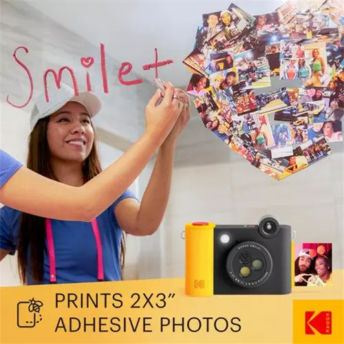 KODAK מצלמת אינסטנט מדגם Smile Plus (שחור)