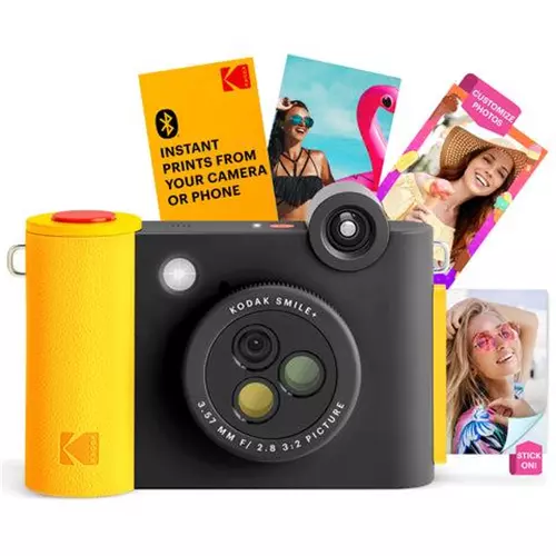KODAK מצלמת אינסטנט מדגם Smile Plus (שחור)
