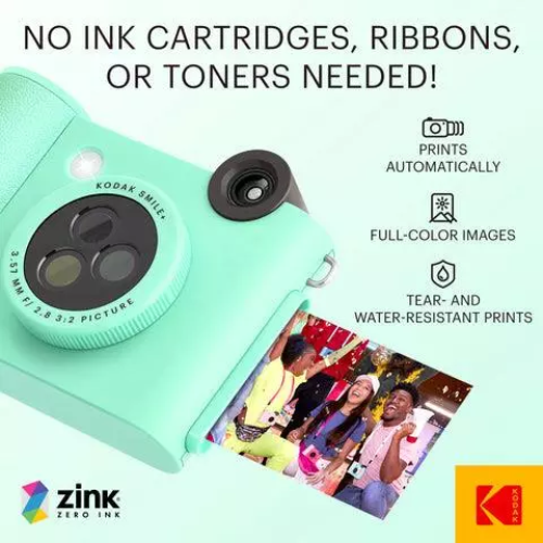 KODAK מצלמת אינסטנט מדגם Smile Plus (ירוק)