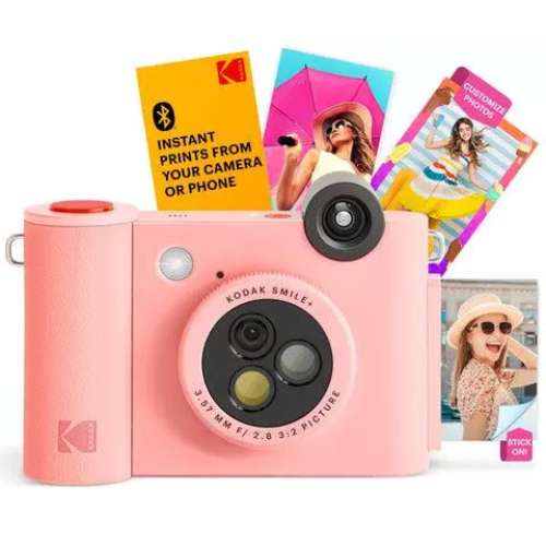 KODAK מצלמת אינסטנט מדגם Smile Plus (ורוד)