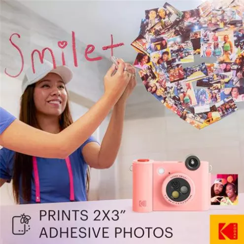 KODAK מצלמת אינסטנט מדגם Smile Plus (ורוד)
