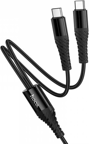 כבל טעינה ונתונים Type-C כפול 1 מטר (ניילון קלוע) Hoco X123