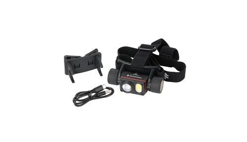 פנס ראש נטען עוצמתי 1700 לומנס עם תאורה כפולה - Swiss+Tech ST032016