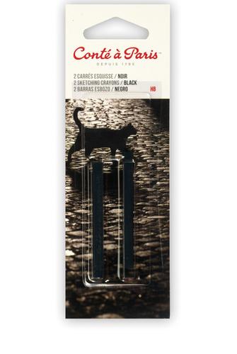 גיר רישום HB שחור Carré [זוג] Conté à Paris