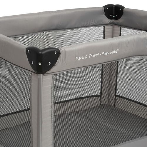 לול קמפינג לתינוק / מיטה ניידת פק אנד טראבל Pack & Travel עם קיפול ופתיחה Easy Fold - שחור COAL