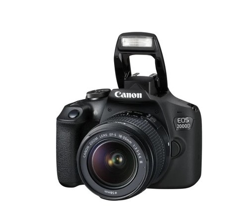 מצלמה דיגיטלית Canon EOS 2000D + עדשת 18-55mm DC III