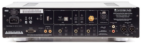 Cambridge Audio DAC 851D rear