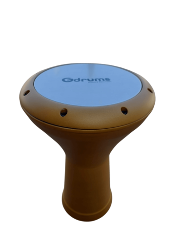 דרבוקה טורקית בעבודת יד בצבע זהב דגם GD-EAGSU17GD מבית Gdrums