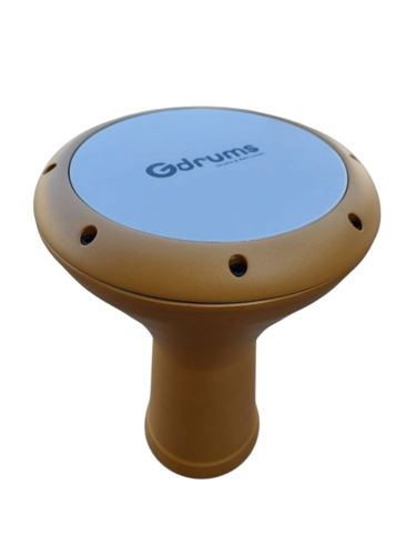 דרבוקה טורקית בעבודת יד בצבע זהב דגם GD-EAGSU17GD מבית Gdrums