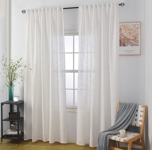 וילון השחלה לידור שמנת