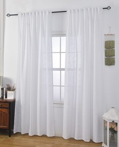 וילון השחלה לידור לבן