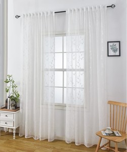 וילון השחלה אופל רקום – שמנת ‎140×160 ס״מ