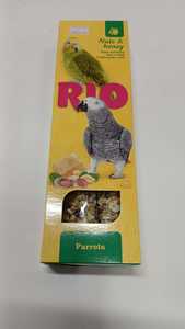  RIO זוג מקלות דבש ארוכים עם אגוזים / פירות ותוספת ויטמינים לתוכים גדולים 2 *  יחידות במארז סה"כ 180 גרם תוצרת גרמניה