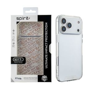 כיסוי אחורי קשיח נצנצים שקוף לאייפון 17 PRO MAX
