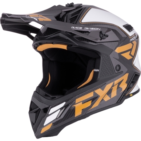 קסדת אפ אקס אר הליום קרבון לבן - FXR HELIUM CARBON 22.06