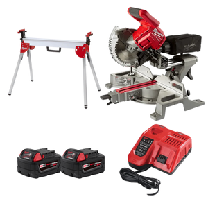 מסור גרונג/פנדל 7-1/4″ Milwaukee M18 FUEL + סטנד + 2×5Ah + מטען מהיר