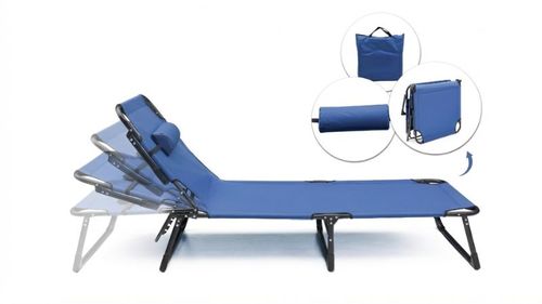 מיטת קמפינג ושיזוף מתקפלת 