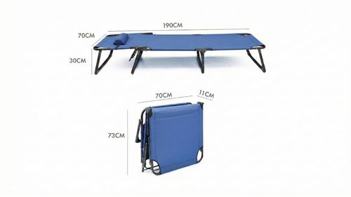 מיטת קמפינג ושיזוף מתקפלת 