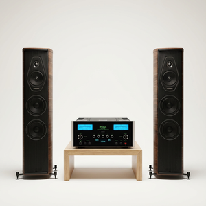 סט רקמולים רצפתיים Sonus Faber Olympica Nova III + מגבר Mcintosh MA7200 + כבלים של Nordost