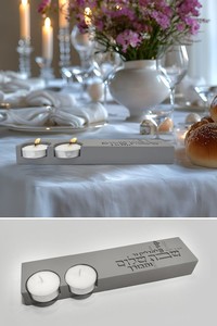 פמוט זוגי שטוח טיפוגרפיה