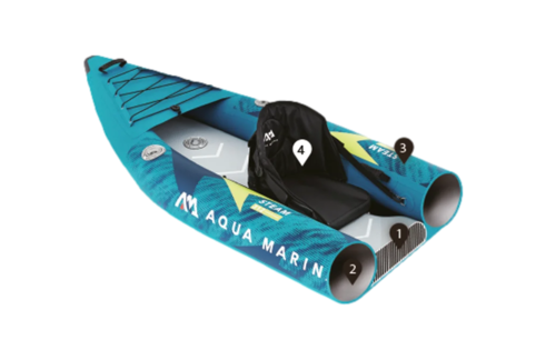 קיאק מתנפח זוגי אקווה מרינה מקצועי AQUA MARINA ST412 STEAM 