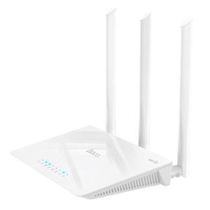  נתב אלחוטי hoco HI30 2.4G שלוש אנטנות WiFi 4, תקע: תקע האיחוד האירופי (לבן)