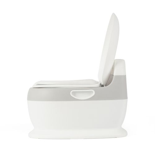 סיר גמילה אנטומי בצורת אסלה עם ריפוד ואפקט של הורדת מים - ירוק