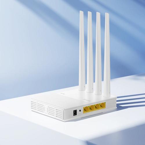 נתב אלחוטי hoco HI31 2.4G / 5G Dual-band 4 אנטנות WiFi 5, תקע: תקע האיחוד האירופי (לבן)