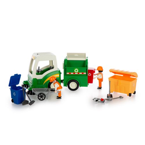 אוטו מנקה רחובות + 2 דמויות ואביזרים POWER PLANET