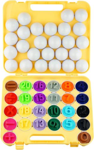 מזוודת 26 ביצי התאמה - מספרים