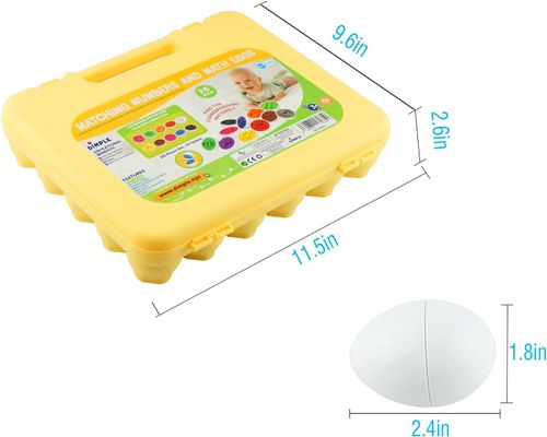 מזוודת 26 ביצי התאמה - מספרים