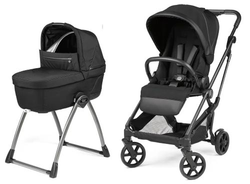 עגלת תינוק ויואצ'ה Vivace עם קיפול סופר קומפקטי, אמבטיה מרווחת ומשודרגת עם מעמד - צבע LICORICE