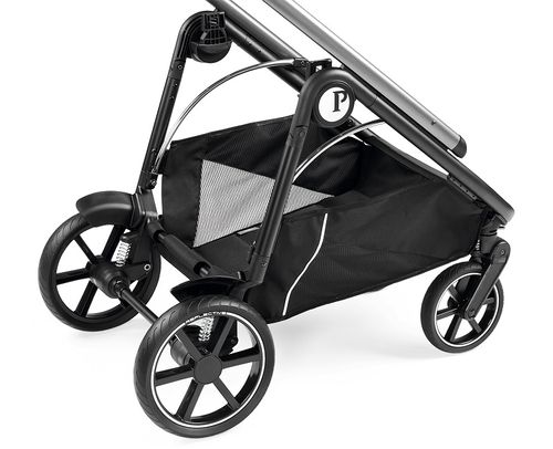 עגלת תינוק ולוצ'ה Veloce עם מנגנון נסיעה חלק, אמבטיה מרווחת ומשודרגת עם מעמד - צבע Licorice