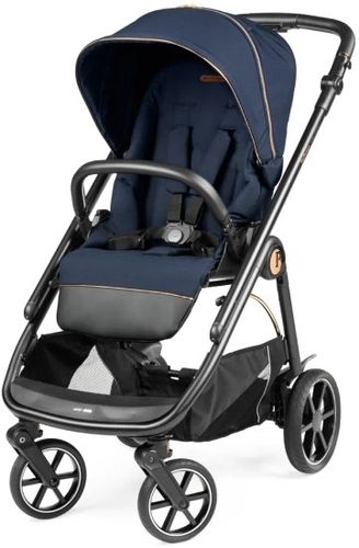 עגלת תינוק ולוצ'ה Veloce עם מנגנון נסיעה חלק, אמבטיה מרווחת ומשודרגת עם מעמד - צבע Licorice