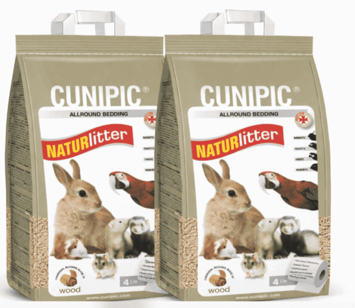 מצע עץ אקולוגי Cunipic – 9 ליטר – דיל 2 יחידות | מולי חיות מחמד