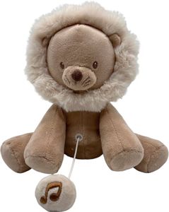 בובת אריה עם תיבת נגינה 21 ס"מ