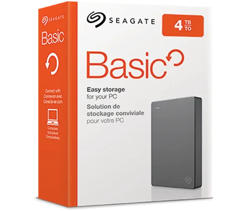 דיסק קשיח חיצוני נייד Seagate Basic Portable Drive 4TB