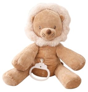 בובת אריה עם תיבת נגינה 28 ס"מ