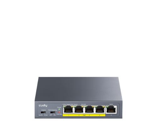 מתג לא מנוהל Cudy GS105P 5-Ports Gigabit Unmanaged POE Switch
