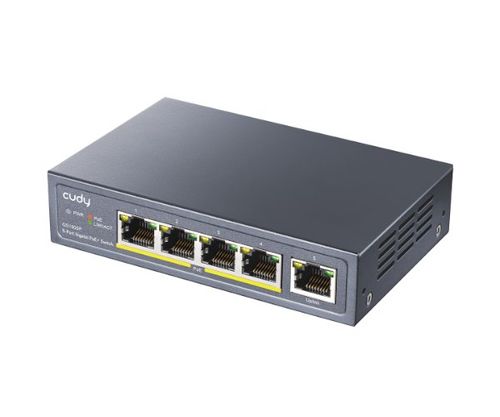 מתג לא מנוהל Cudy GS1005P 5-Ports Gigabit Unmanaged POE Switch