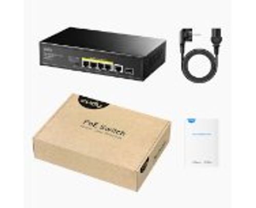 מתג לא מנוהל CUDY GS1005PTS1 5PORT 1GB POE 1XSFP total 120W