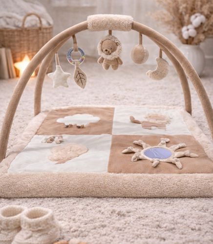 אוניברסיטה ומשטח פעילות לתינוק - ספארי מרובע