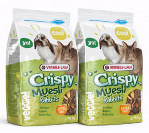 קריספי מזון מלא לארנבות 2.75 ק"ג – Crispy Muesli – דיל 2 יחידות | מולי חיות מחמד