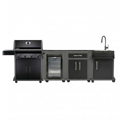 ROGUE MODULAR KITCHEN – NAPOLEON דגם רוג 525  + יחידת מקרר + יחידות כיור + יחידת אחסון