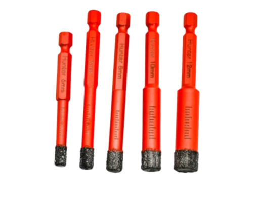 סט מקדח יהלום 5 יחידות לקרמיקה 120418-006 HUNTER
