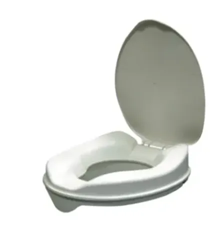 מושב הגבהה לאסלה עם חיזוקים עם מכסה - 15 ס